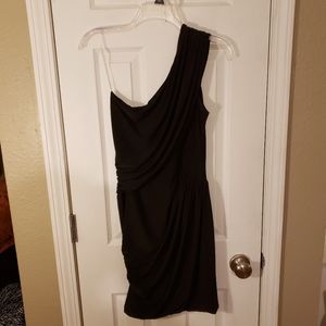 Black One Shoulder Cocktail Dress